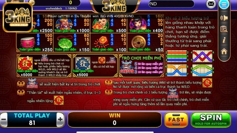 Bí kíp chơi game quay hũ Thần Tài tại 3KING