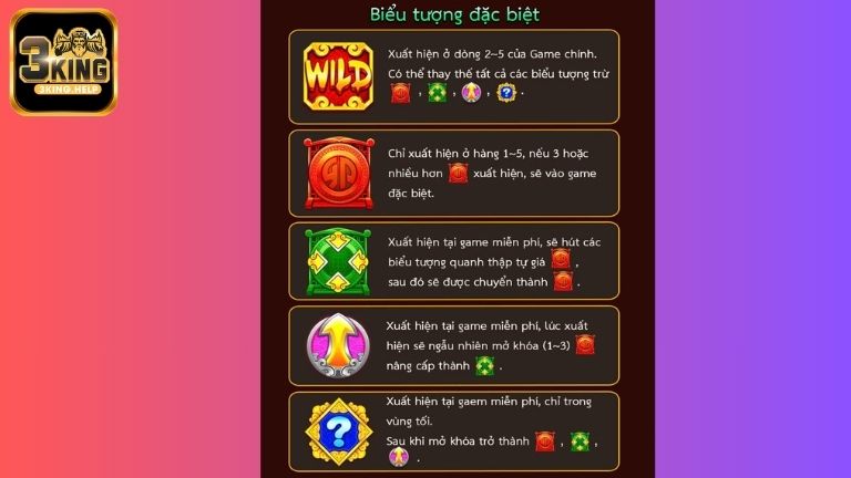 Các tính năng hấp dẫn có trong nổ hũ Fortune Rabbit 3King