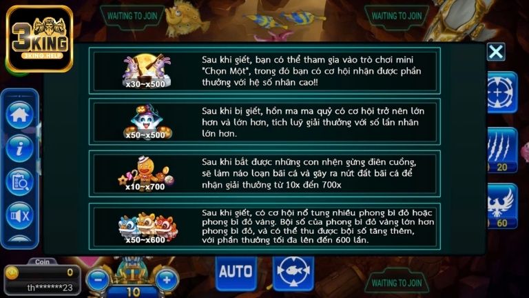 Khám phá các tính năng có trong game bắn cá Aladdin Adventure
