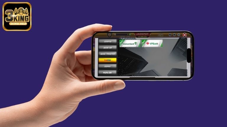 Lựa chọn cách thức nạp tiền 3KING