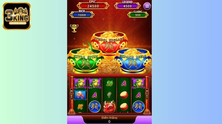 Những biểu tượng & tính năng nổi bật của Dragon Bao Bao 3KING