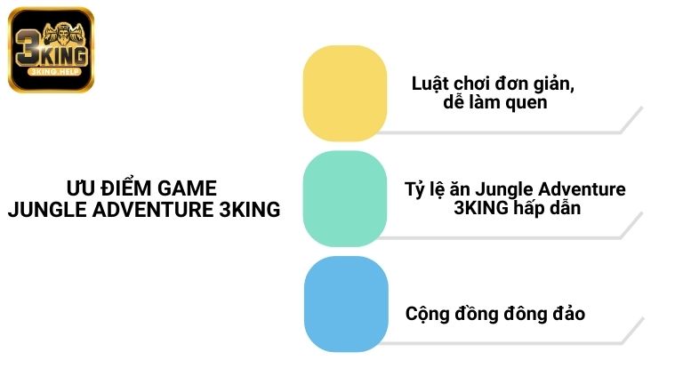 Ưu điểm khi tham gia game Jungle Adventure 3KING